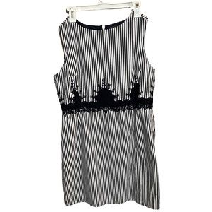 The Limited Blue and White Stripe Dress